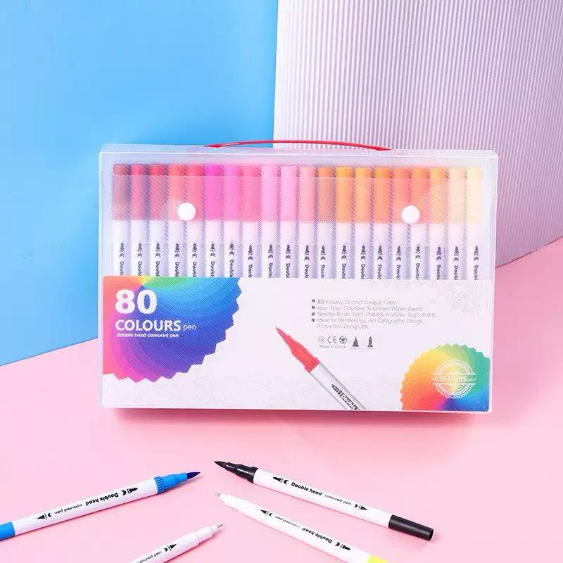 Miniatura 10 de Marcadores Doble Punta Pincel - cantidad: 12pcs